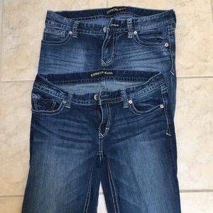 2 pairs of EXPRESS JEANS Size 8s